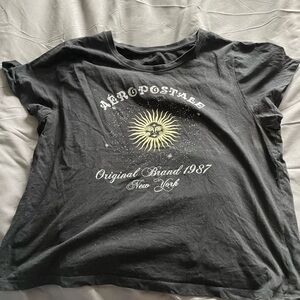 Black Aeropostale Cropped Shirt
